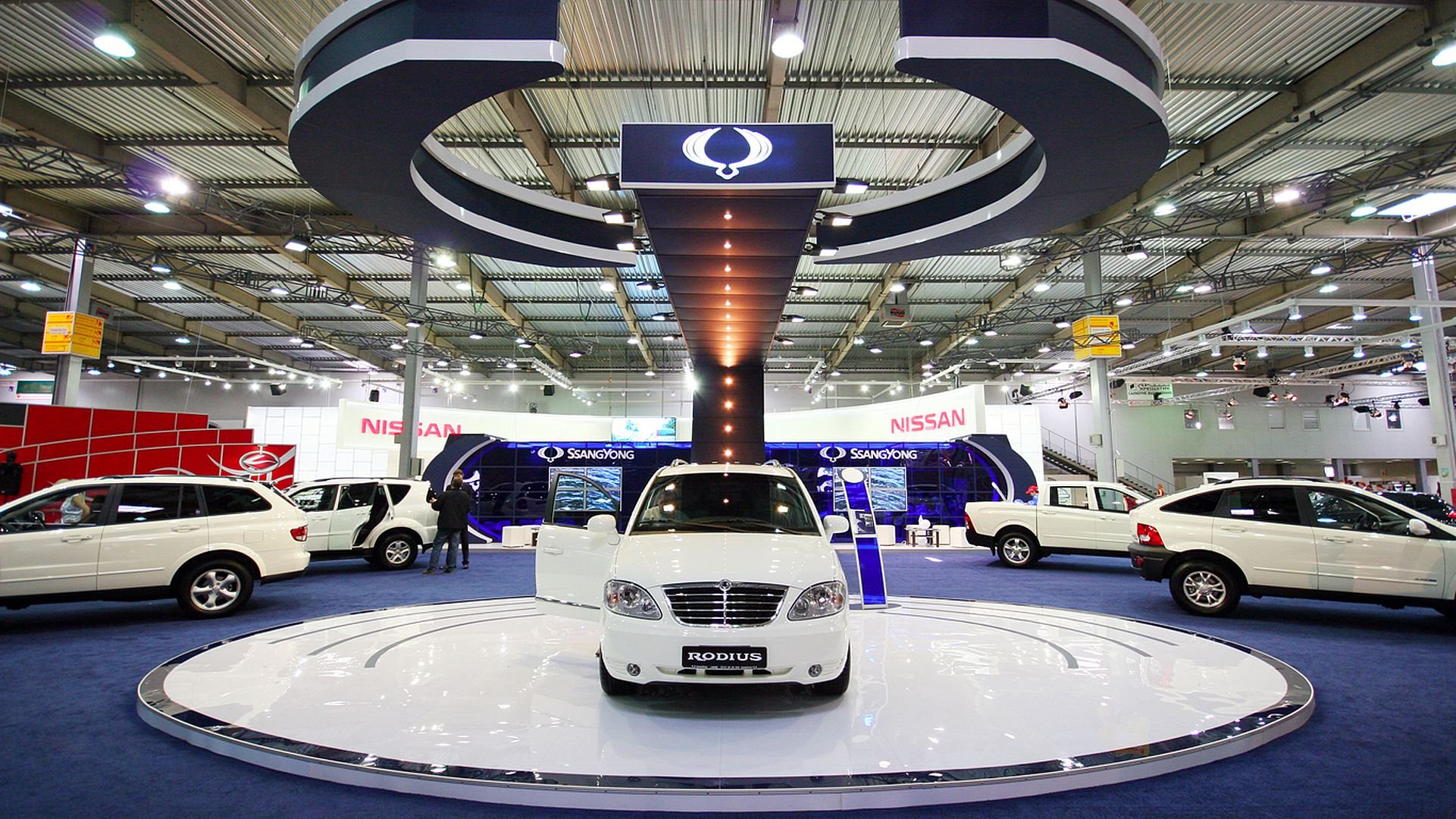 stand SsangYong at the exhibition