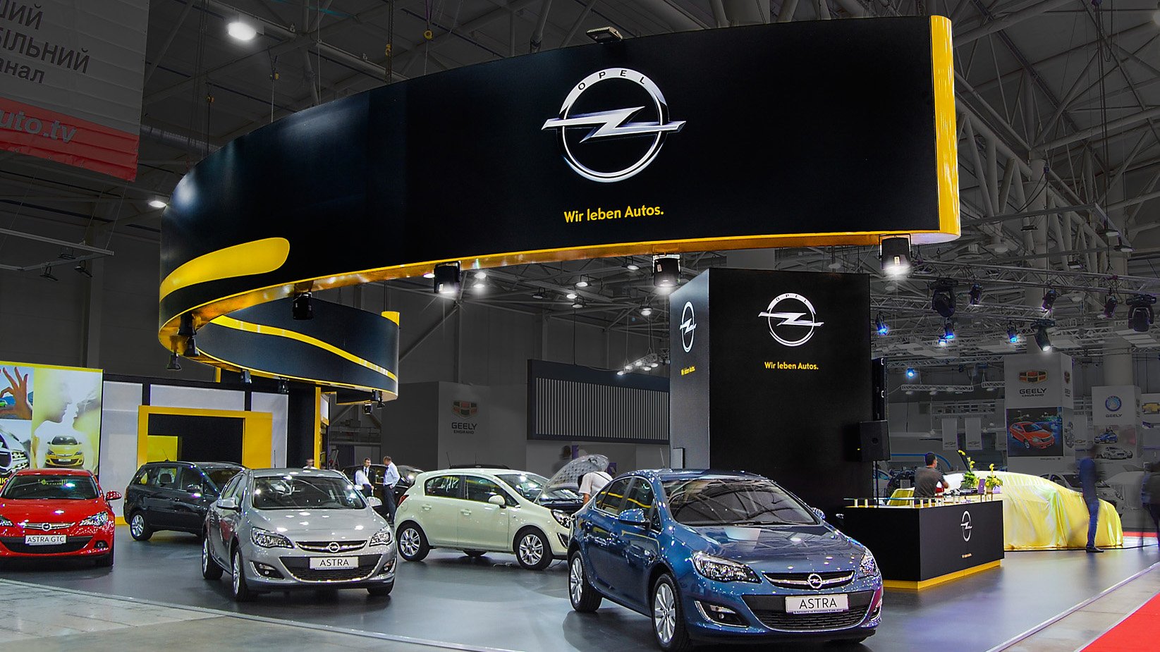 stand Opel at the exhibition