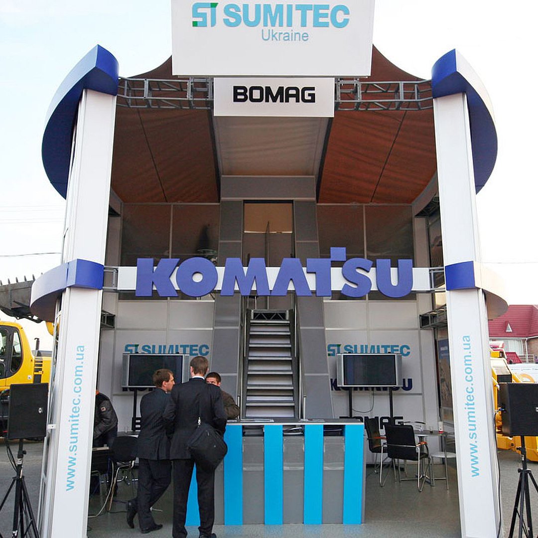 small double-decker stand of the Sumitec